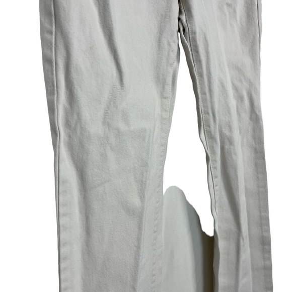 MICHAEL KORS White Blue Ribbon Waist Band Bootcut Boot Cut !00% Cotton Jeans 4 - Picture 11 of 16